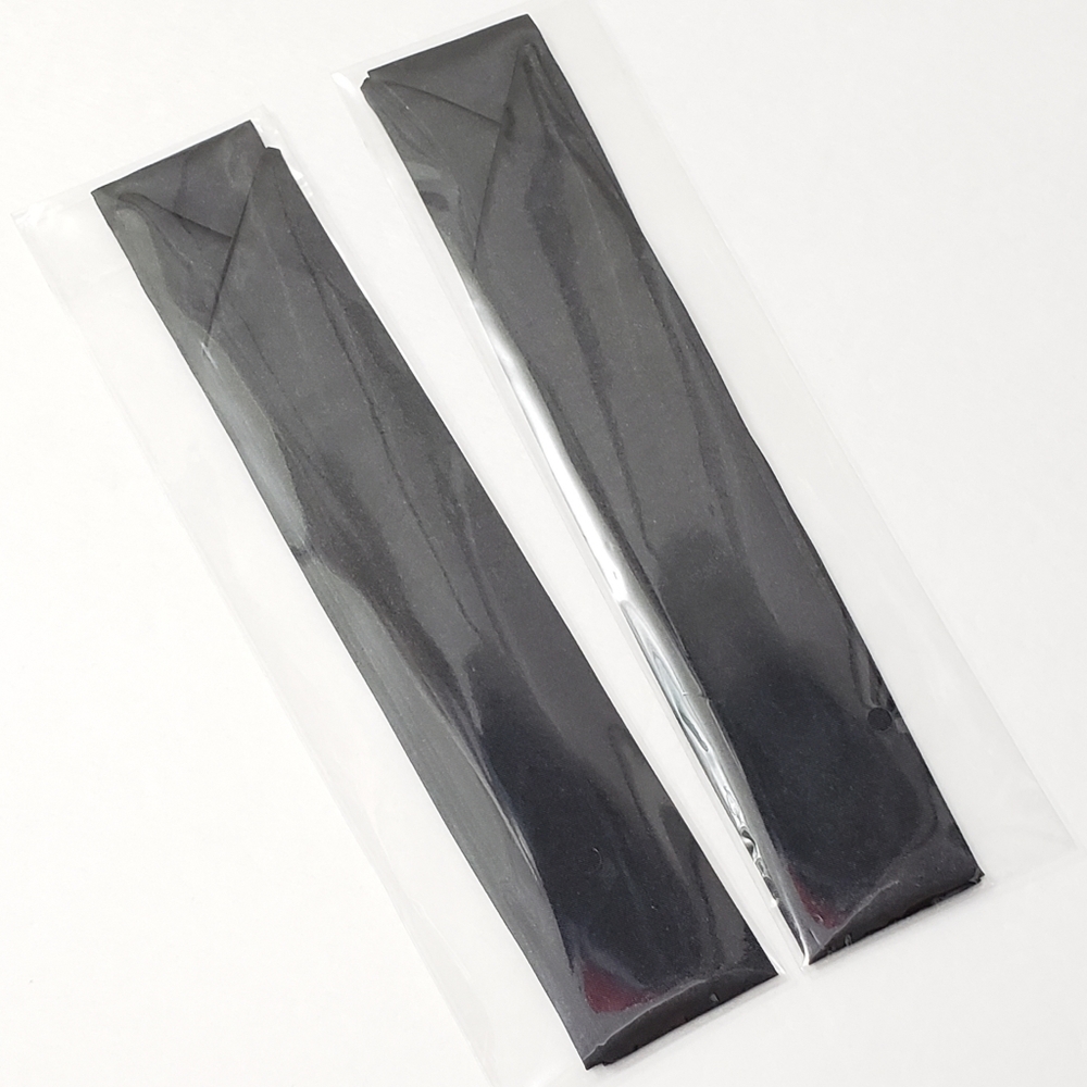 ⤵️⤵️2pc Solid Black Design Satin Scarves